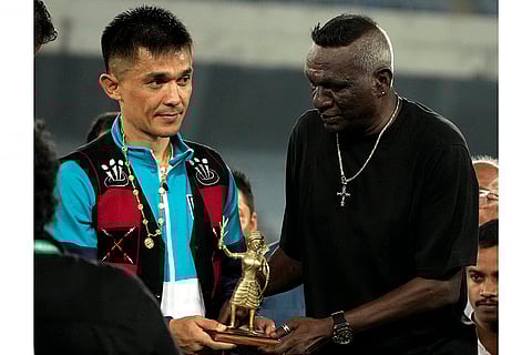 Sunil Chhetri and IM Vijayan